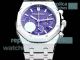 HBF Factory Swiss Grade Replica 7750 Chronograph Audemars Piguet Royal Oak Purple Dial Watch (3)_th.jpg